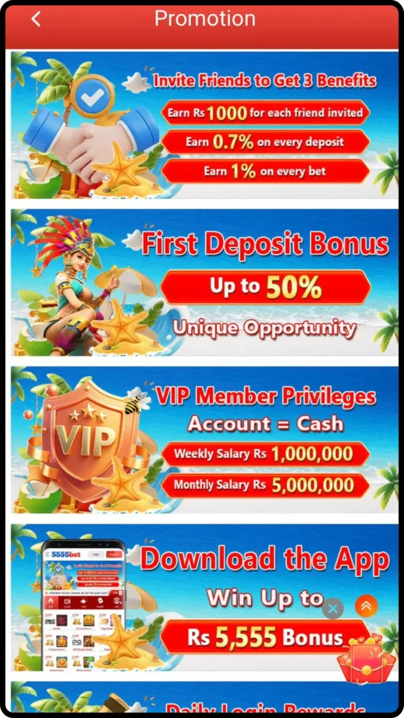 5555bet promotions